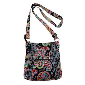 Vera Bradley Parisian Paisley Crossbody Hipster Shoulder Bag Retired
